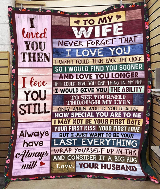 Special Gift For Your Wife Blanket - From Husband FULL