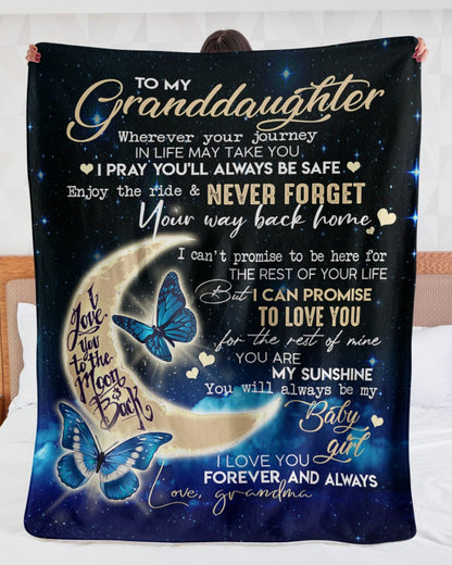 Special Gift For Your Granddaughter Blanket - From Grandma