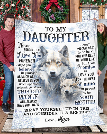 Special Gift For Your Daughter Blanket - From Mom (SKUB06-71)