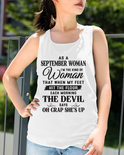 AS A SEPTEMBER WOMAN – T-SHIRT FOR WOMAN – ntnt09 (SKU26T-01-36-09)