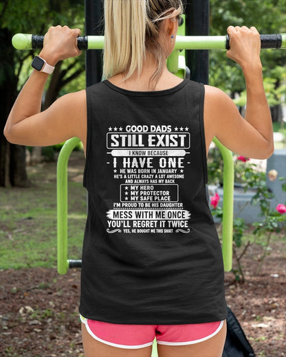 Good Dad Shirt - January Dad My Hero My Protector - From Dad - NTNT01 - (SKU2608-126-01)