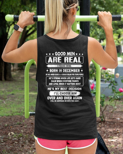 December Good Men Are Real Shirt – From Husband – NTNT12 - (SKU2608-511-12)