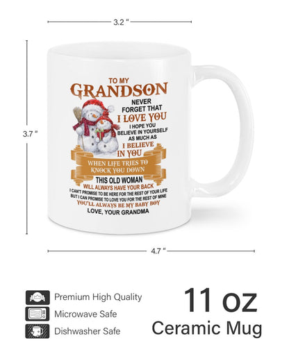 TO GRANDSON MUG 01 - GIFT FROM GRANDMA - TRNN00