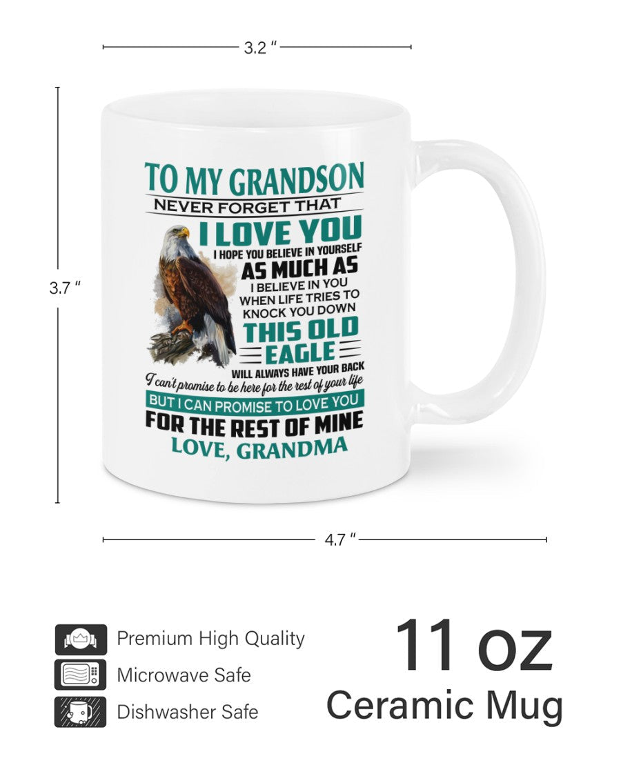 TO GRANDSON MUG 02 - GIFT FROM GRANDMA - TRNN00