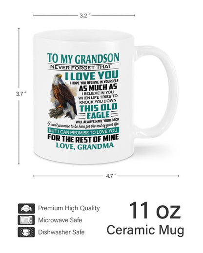 TO GRANDSON MUG 02 - GIFT FROM GRANDMA - TRNN00