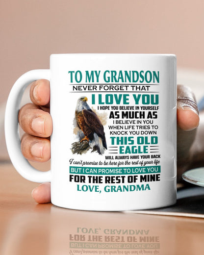 TO GRANDSON MUG 02 - GIFT FROM GRANDMA - TRNN00
