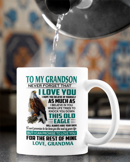 TO GRANDSON MUG 02 - GIFT FROM GRANDMA - TRNN00