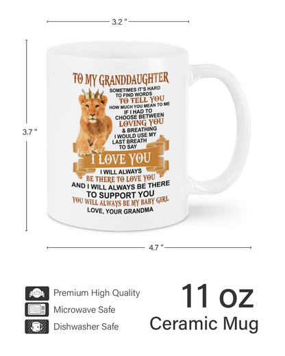 TO GRANDDAUGHTER MUG 01 - GIFT FROM GRANDMA - TRNN00