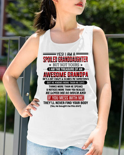 YES! I'M A SPOILED GRANDDAUGHTER - GIFT FROM GRANDPA - ntnt00 (SKU26T-01317-00)