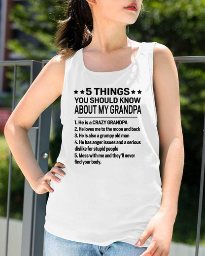 FIVE THINGS YOU SHOULD KNOW ABOUT MY GRANDPA - GIFT FROM GRANDPA - ntnt00 (SKU2603-134-00)