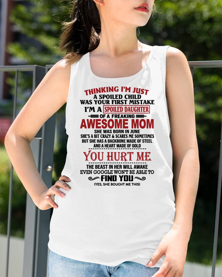 JUNE - TO MY DAUGHTER - SPOILED DAUGHTER - PERFECT GIFT FOR DAUGHTER - GIFT FROM MOM - ntnt06 (SKU10-151-06)