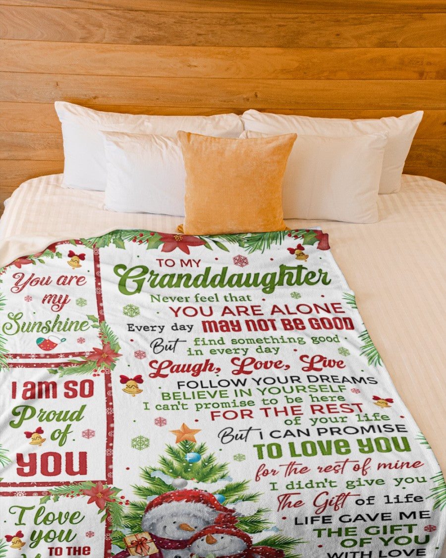 BLANKET FOR GRANDDAUGHTER – COMFORT & WARMTH CHRISTMAS GIFT FROM GRANDPA  Sherpa Fleece Quilt Blanket ntnt00 (SKUB10-184)