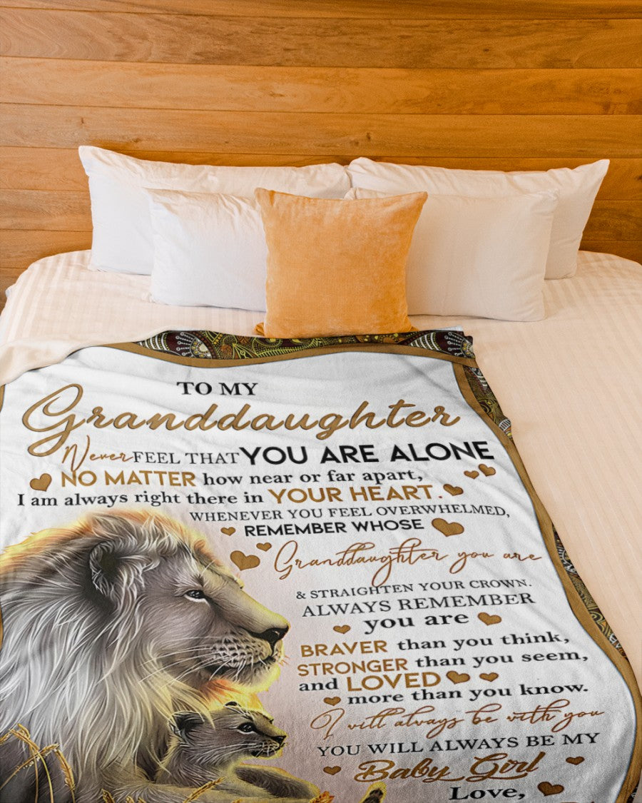 BLANKET FOR GRANDDAUGHTER – COMFORT & WARMTH GIFT FROM GRANDPA  Sherpa Fleece Quilt Blanket ntnt00 (SKUB11-54)
