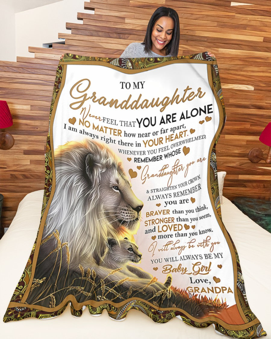 BLANKET FOR GRANDDAUGHTER – COMFORT & WARMTH GIFT FROM GRANDPA  Sherpa Fleece Quilt Blanket ntnt00 (SKUB11-54)