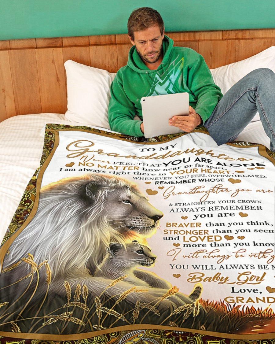 BLANKET FOR GRANDDAUGHTER – COMFORT & WARMTH GIFT FROM GRANDPA  Sherpa Fleece Quilt Blanket ntnt00 (SKUB11-54)