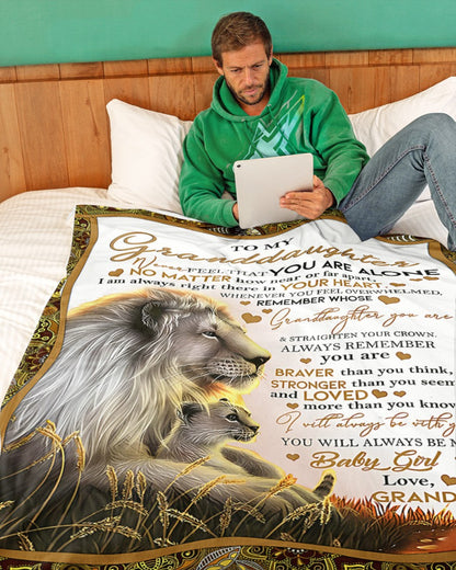 BLANKET FOR GRANDDAUGHTER – COMFORT & WARMTH GIFT FROM GRANDPA  Sherpa Fleece Quilt Blanket ntnt00 (SKUB11-54)