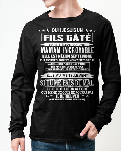 SEPTEMBRE - FILS GÂTÉ – CADEAU DE MAMAN - ntnt09 (SKU26T-0172-09)