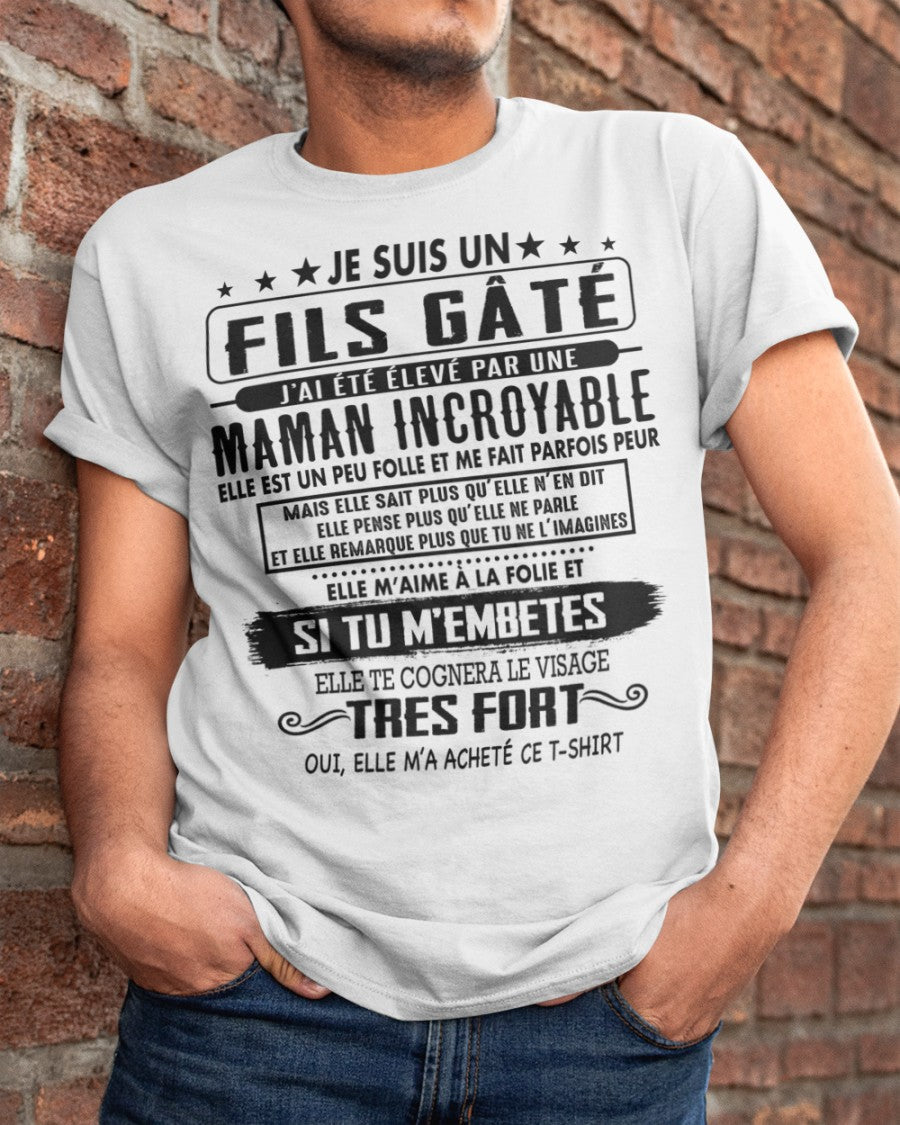 JE SUIS UN FILS GÂTÉ – CADEAU DE MAMAN INCROYABLE - fr00 / ntnt00