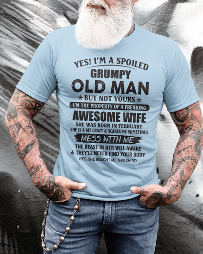 Awesome wife February - Perfect gift for your husband - ntnt02 (SKU96-68-02)