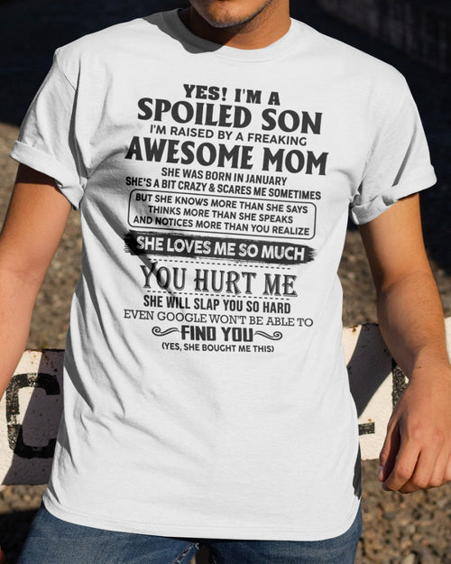 January - Awesome Mom - Perfect Gift For Your Son From Mom - ntnt01 (SKU-SPW-01)