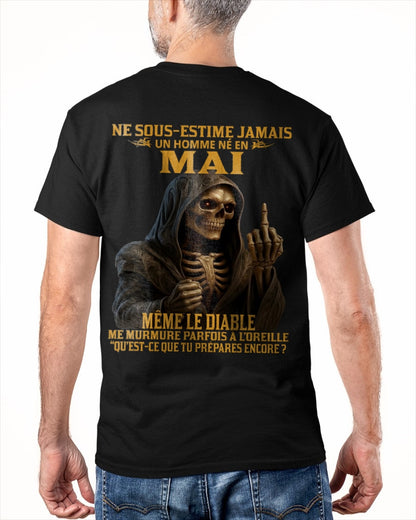 NE SOUS-ESTIME JAMAIS UN HOMME NÉ EN MAI Fr05 ntnt05 male (SKU12-305-05)