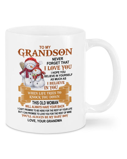 TO GRANDSON MUG 01 - GIFT FROM GRANDMA - TRNN00