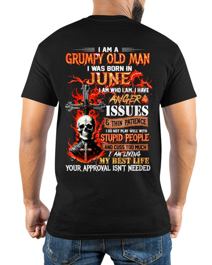 I AM A GRUMPY OLD MAN BORN IN JUNE - FROM BOY - NTNT06 - (SKU12-319-06)