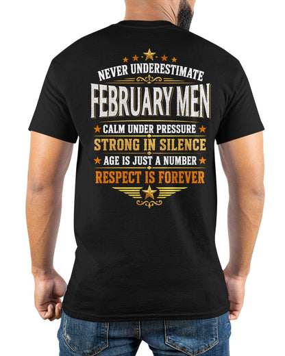 February Men Wolf Shirt – Calm Under Pressure, Respect Is Forever T-Shirt - From Boy - NTNT02 - (SKU2608-610-02)