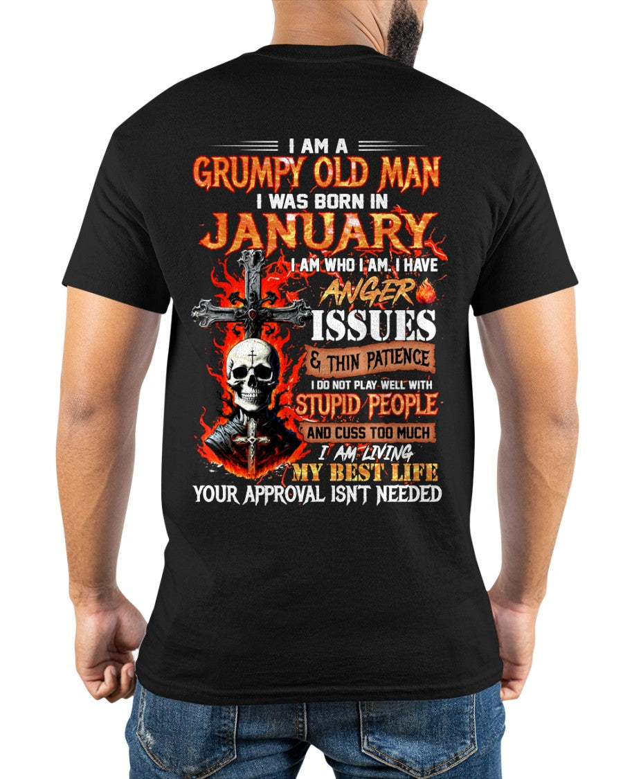 I AM A GRUMPY OLD MAN BORN IN JANUARY - FROM BOY - NTNT01 - (SKU12-319-01)