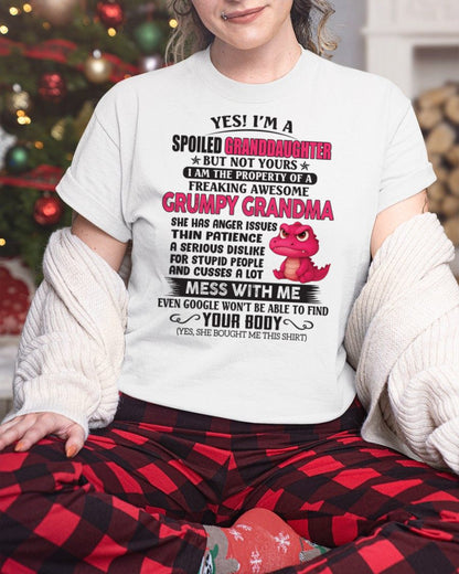 YES, I'M A SPOILED GRANDDAUGHTER - GIFT FROM GRANDMA - ntnt00 (SKU09-96-00)