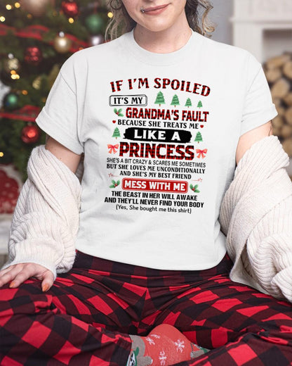 CHRISTMAX T-SHRIT FOR GRANDDAUGHTER - GIFT FROM GRANDMA - ntnt00