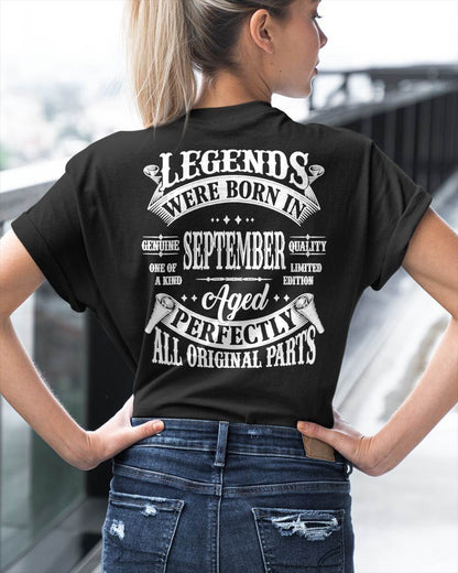 Legends Were Born In September - T Shirt For Woman - ntnt09 (SKU08-37-09)
