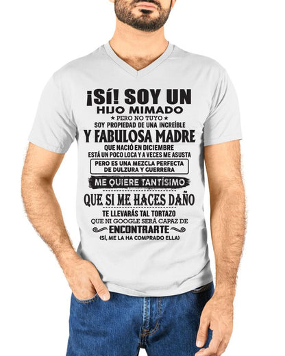 Madre increíble nació en diciembre – Regalo especial para hijo – T12 (SKU06-12)