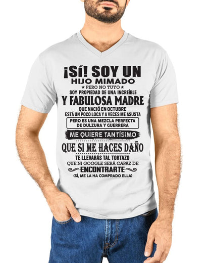 Madre increíble nació en octubre – Regalo especial para hijo – T10 (SKU06-12)