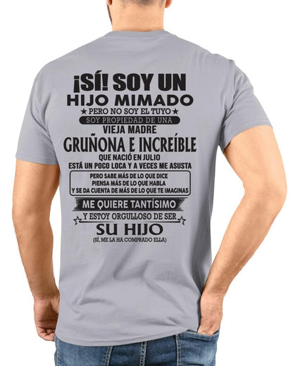 Julio - Madre increíble de julio – Regalo especial para hijo – T07 (SKU05-85)