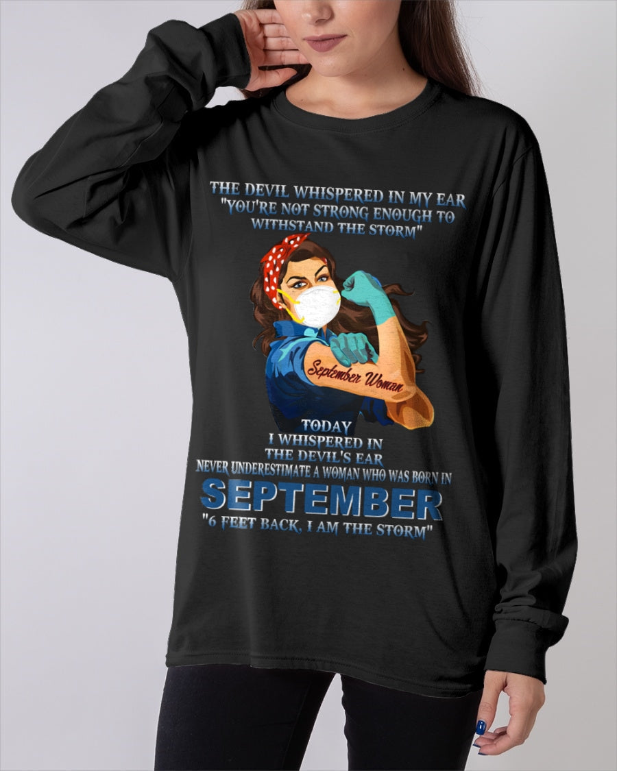 Never Underestimate A Woman Born In September – September Woman “I Am The Storm” - FMA / ntnt09 (SKU12-322-09)