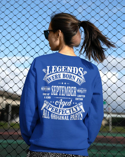 Legends Were Born In September - T Shirt For Woman - ntnt09 (SKU08-37-09)