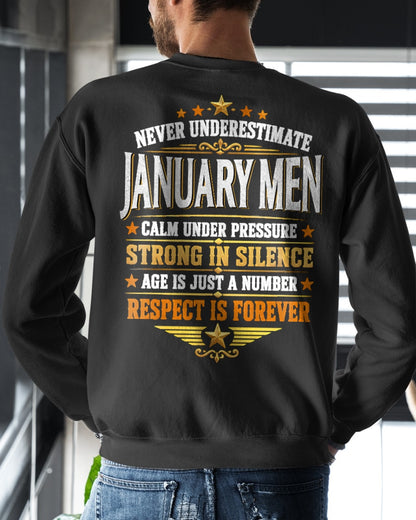January Men Wolf Shirt – Calm Under Pressure, Respect Is Forever T-Shirt - From Boy - NTNT01 - (SKU2608-610-01)