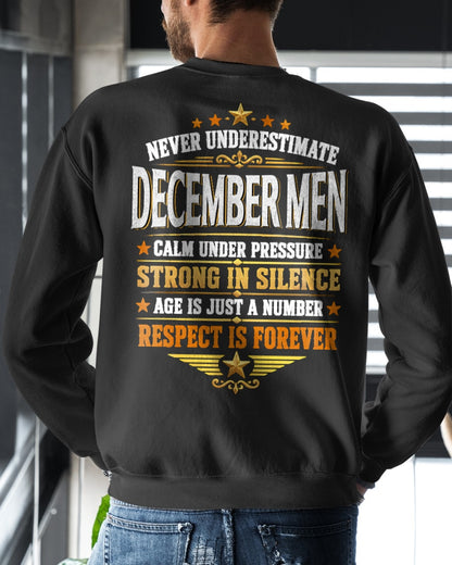 December Men Wolf Shirt – Calm Under Pressure, Respect Is Forever T-Shirt - From Boy - NTNT12 - (SKU2608-610-12)