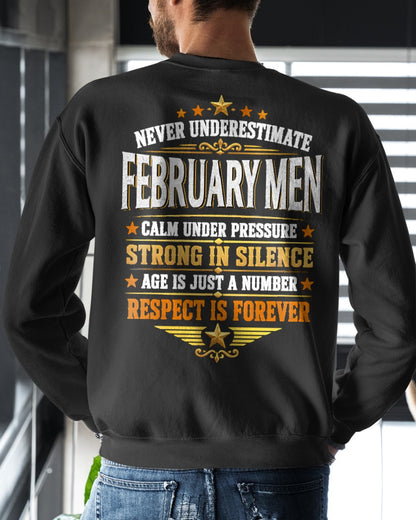 February Men Wolf Shirt – Calm Under Pressure, Respect Is Forever T-Shirt - From Boy - NTNT02 - (SKU2608-610-02)