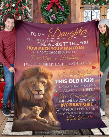Special Gift for Your Daughter - From Dad Blanket (SKUB11-56)