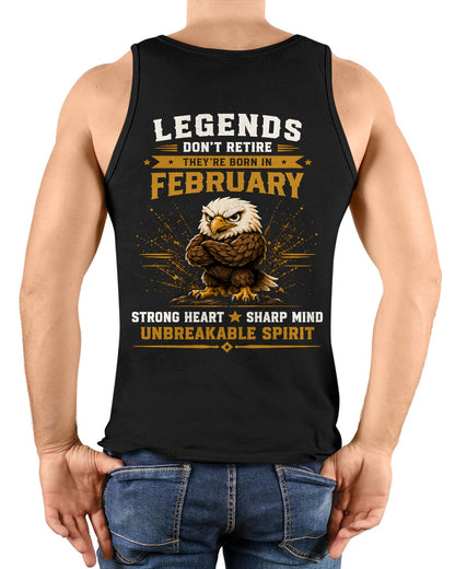 February Legends Don't Retire Bald Eagle Shirt - From Boy - NTNT02 - ( SKU2608-382-02 )