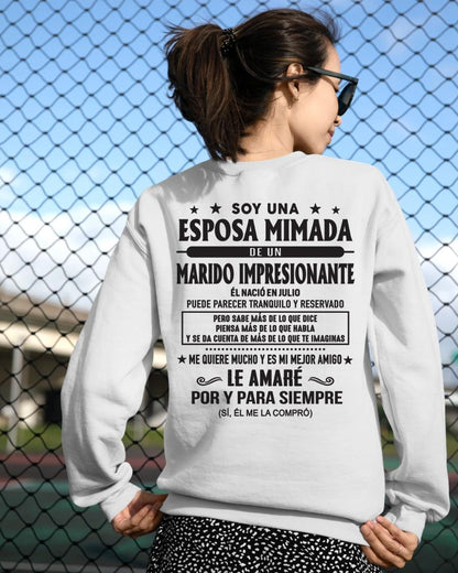 Julio - Soy una Esposa mimada de un Marido impresionante - Regalo especial para tu esposa - T07 (SKU05-101-07)
