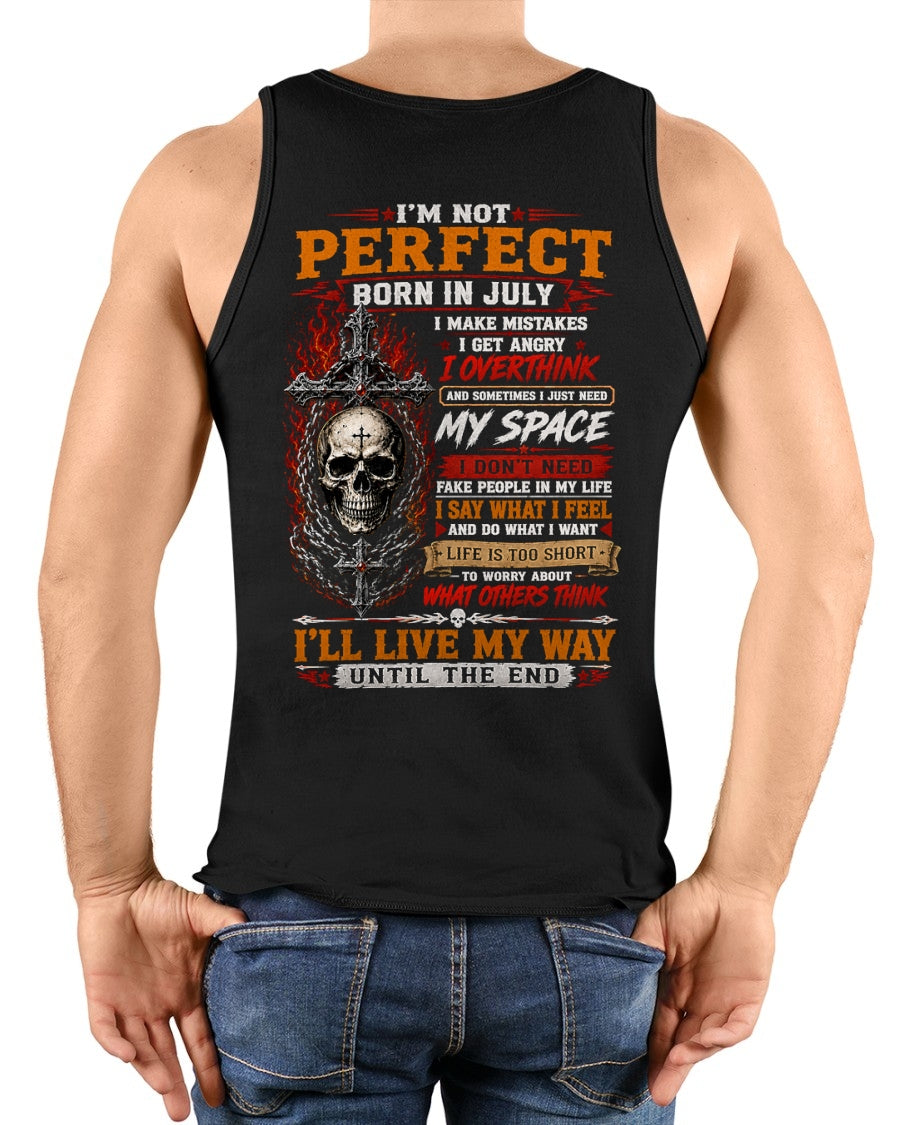 July Man Shirt – I’m Not Perfect, I Make Mistakes, I Get Angry, I Overthink T-Shirt – From Boy – NTNT07 - (SKU2608-563-07)