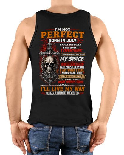 July Man Shirt – I’m Not Perfect, I Make Mistakes, I Get Angry, I Overthink T-Shirt – From Boy – NTNT07 - (SKU2608-563-07)