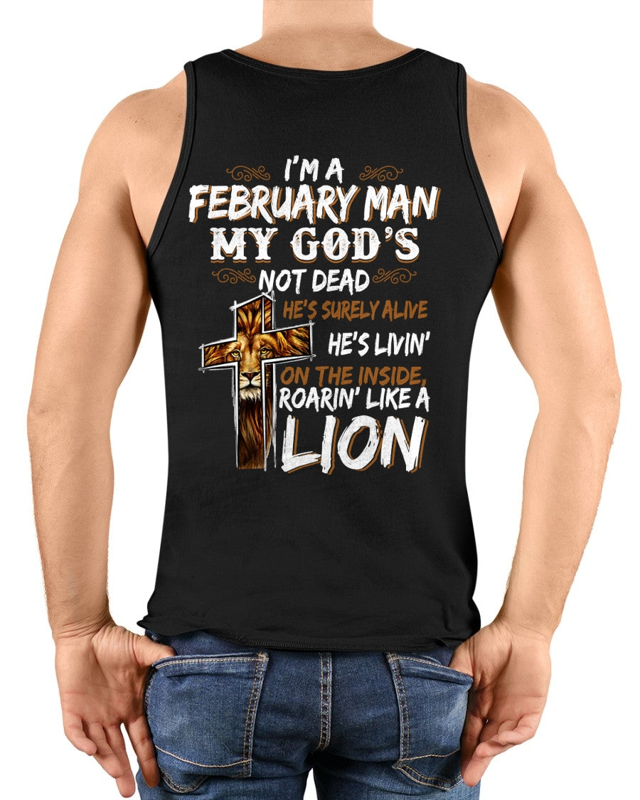 February Man My God's Not Dead Lion Christian Shirt - From Boy - NTNT02 - (SKU2604-307-02)