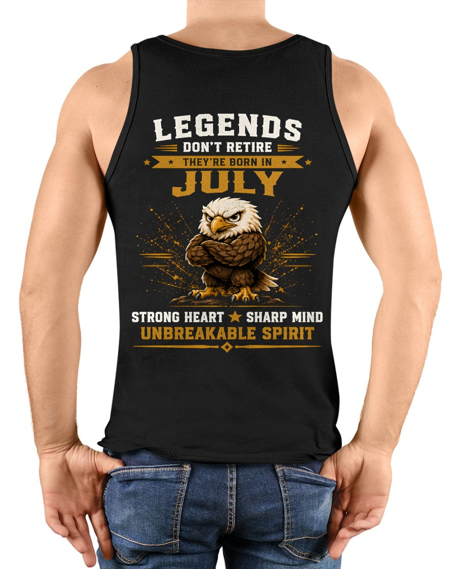July Legends Don't Retire Bald Eagle Shirt - From Boy - NTNT07 - ( SKU2608-382-07 )