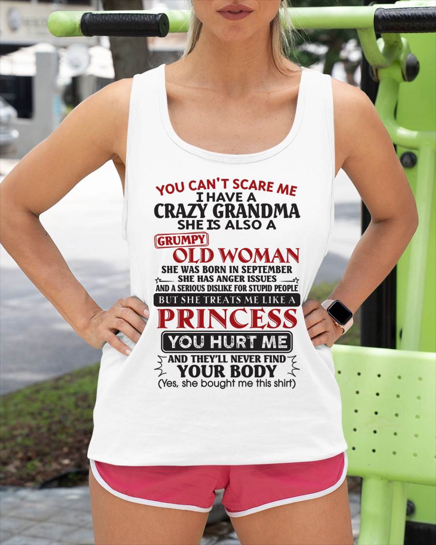 September - You Can't Scare Me - Gift For Grandson And Granddaughter From Grandma - ntnt09 (SKU10-76-09)