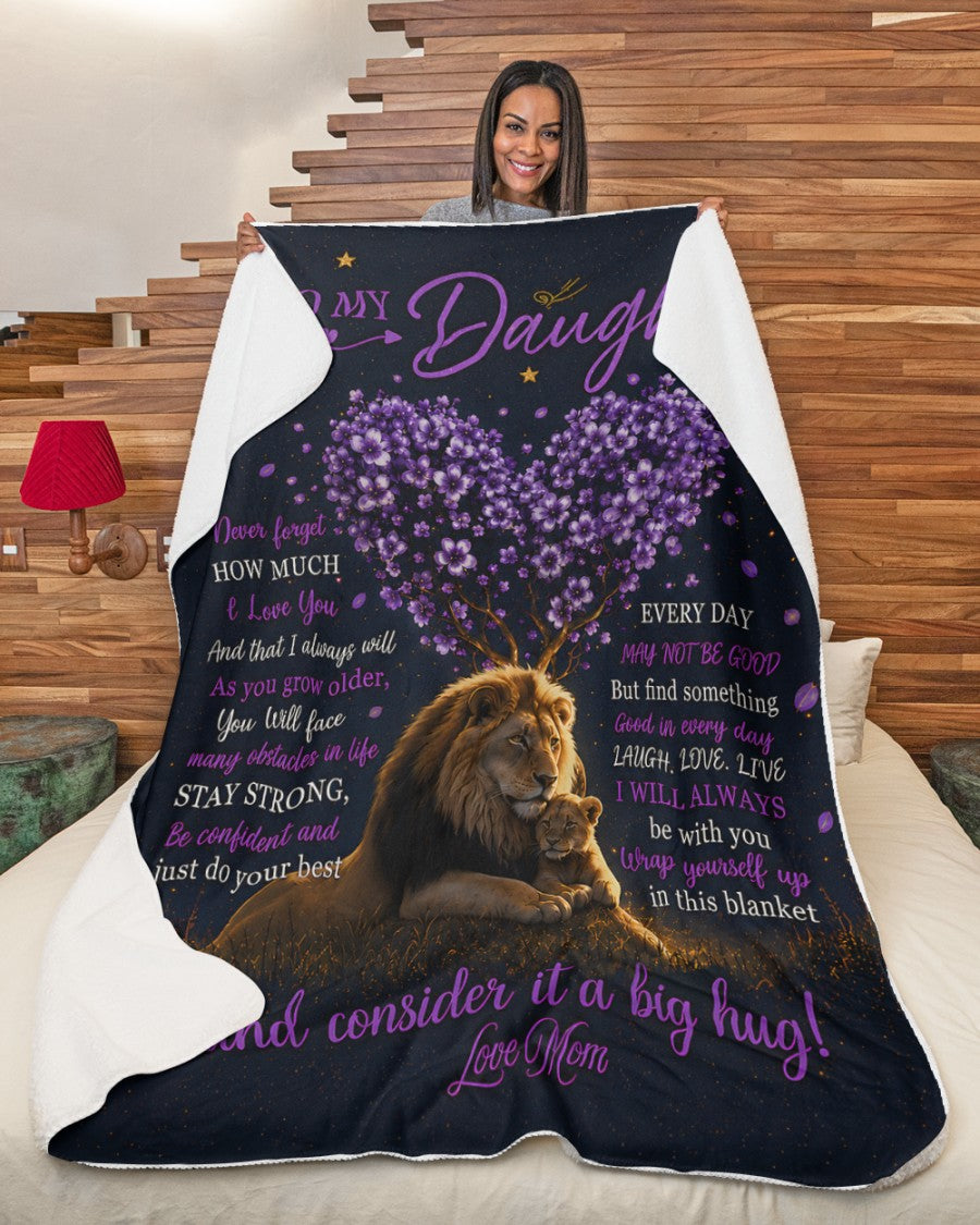 Special Gift For Your Daughter From Mom- Blanket - (SKU2607-22)