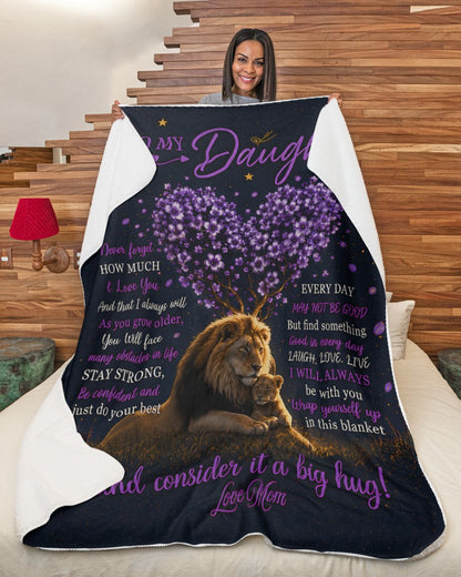 Special Gift For Your Daughter From Mom- Blanket - (SKU2607-22)